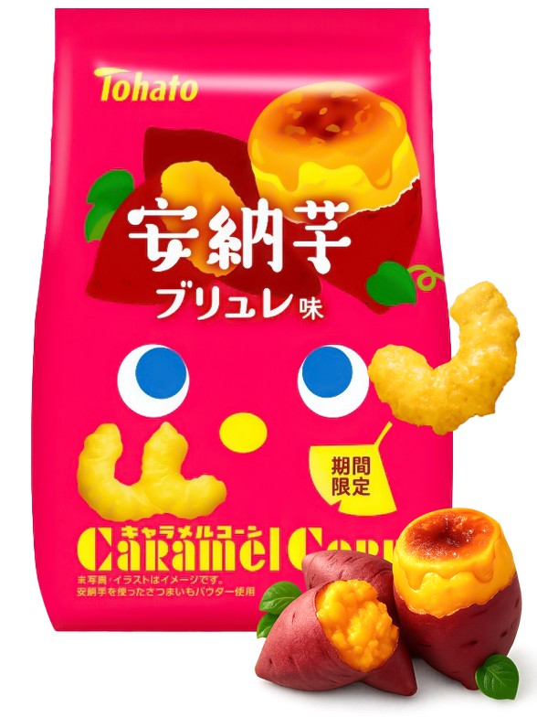 Snack Lovely Tohato sabor Boniato Brûlèe 62g.