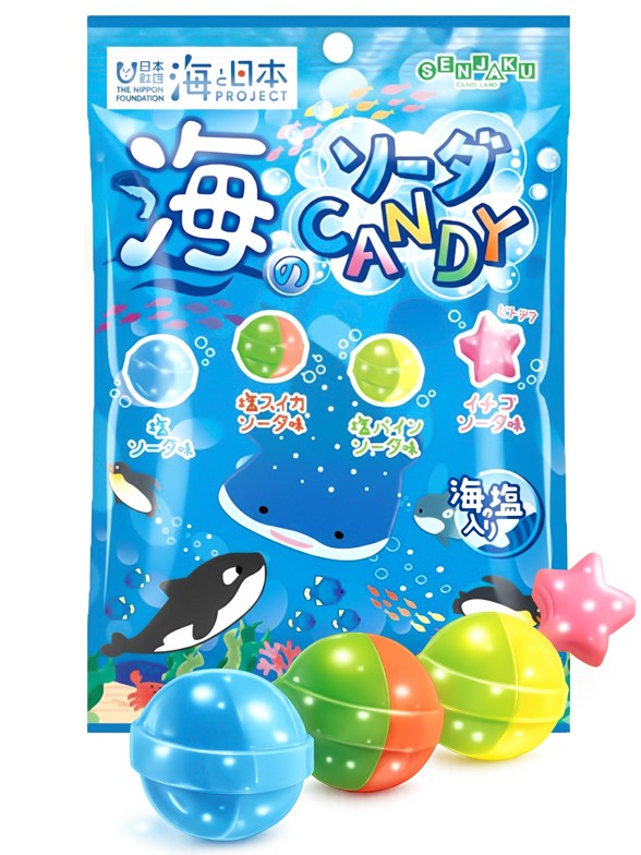 Surtido de Caramelos con Ramune y Sal Marina | Ocean Candy 80g.