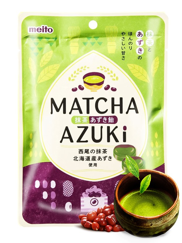 Caramelos Japoneses Matcha y Azuki | Meito 45 grs.