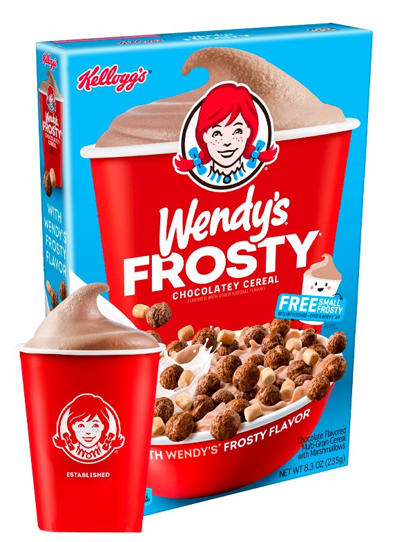 Cereales de Batido Frosty de Choco con Marshmallows | Burger Wendy's | Kellogg's 235 grs.