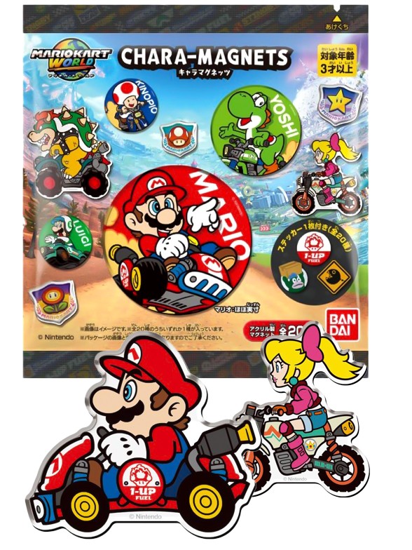 Imán Mario Kart + Pegatina + Chicle