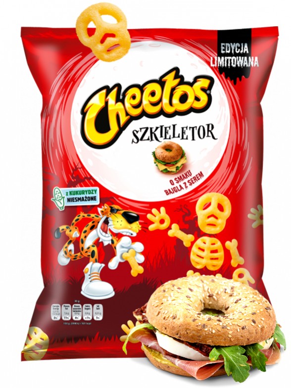 Cheetos Skeletor sabor Bagel de Queso | Ed. Limitada 85 grs