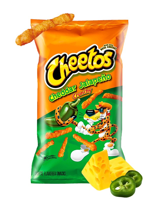 Cheetos sabor Cheddar Jalapeño Crunchy Big Bag 226 grs