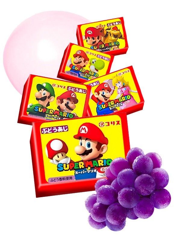 Chicle de Súper Mario con Sabor a Uva | Unidad