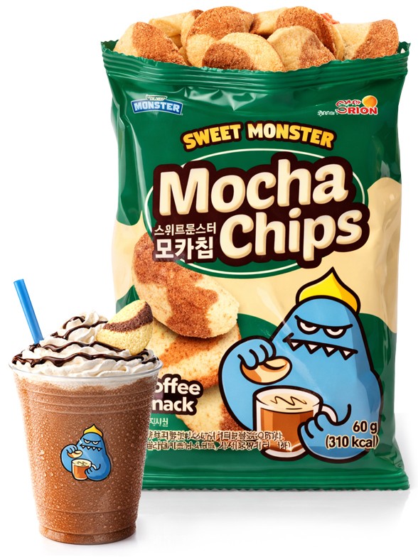Snack Coreano Sweet Monster Mocha Chips 80g.