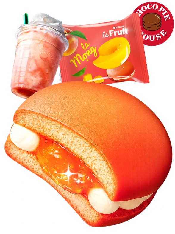 Choco Pie de Crema de Queso y Mermelada de Momo | Le Fruit | Unidad