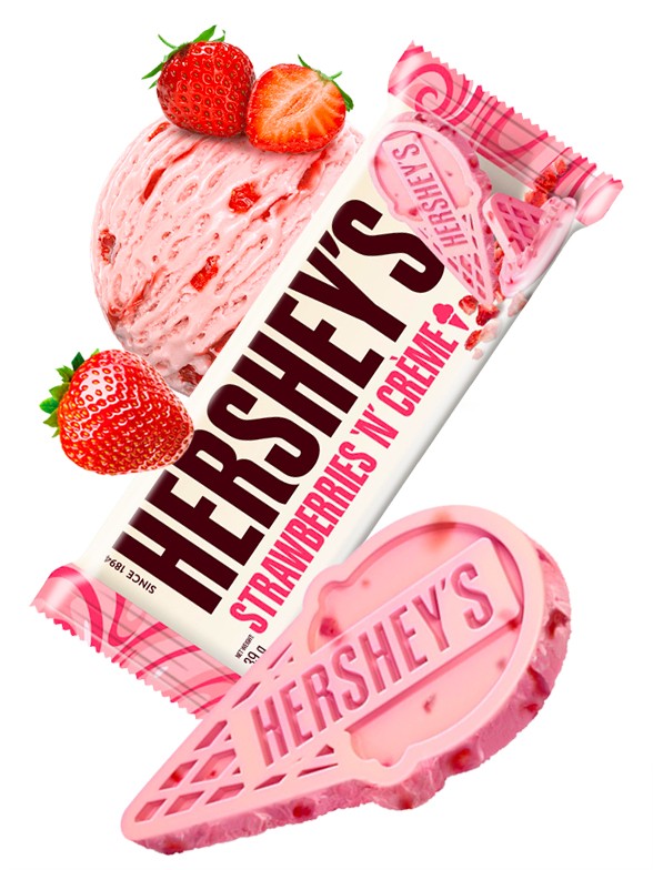 Chocolate Hershey's Strawberry Ice Cream 39 grs.