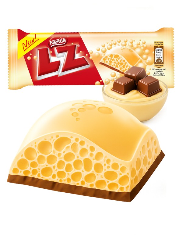 Chocolatina Nestle LZ de Mousse de Chocolate Blanco 36g.
