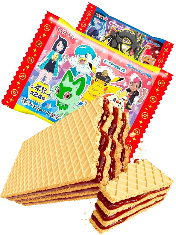 Wafers de Chocolate | Pokemon | 2 Nuevos Diseños Aleatorios