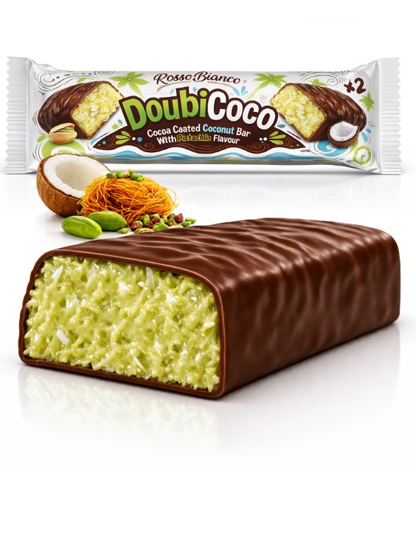 Rosso Bianco Doubi Coco 40g | Chocolate de Dubái Viral