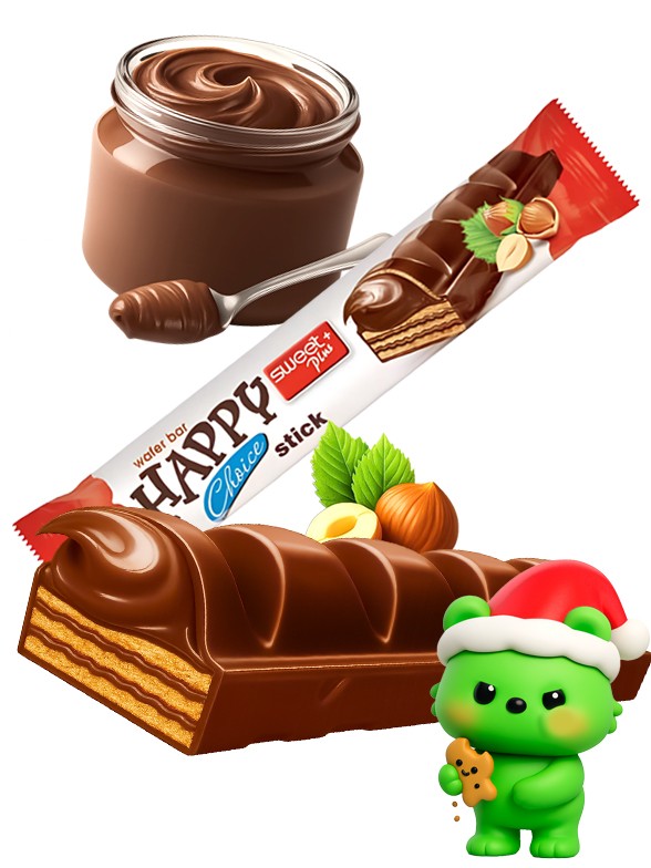 Chocolatina Waffer con Chocolate Nociola | Dairy Sweets 32g.