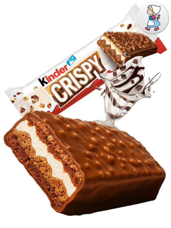 Chocolatina Kinder Crispy | Dairy Sweets 34g.