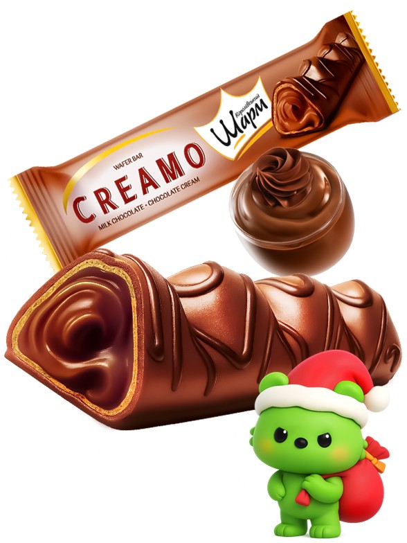 Chocolatina Waffer Doble Chocolate | Dairy Sweets 25g.