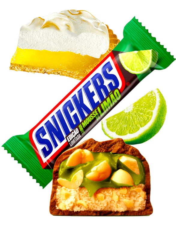 Chocolatina Snickers de Chocolate sabor Tarta de Limón 42 grs.