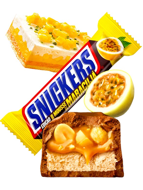Chocolatina Snickers de Chocolate sabor Mousse de Maracuyá 42 grs.