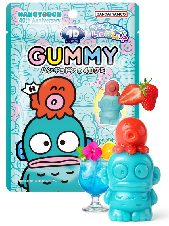 Chuches 4D Hangyodon Sabor Fresa y Ramune 38g.