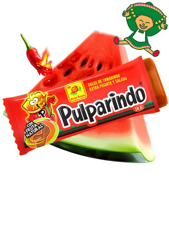 Chuche Dulce de Tamarindo Salada  y muy Picante Sabor Sandía | Pulparindo | PURO MÉXICO!!