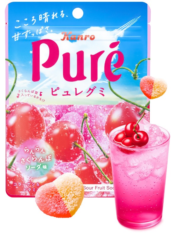Chuches Puro Zumo de Cereza Sakuranbo y Refresco | Pure Fruits 52g.