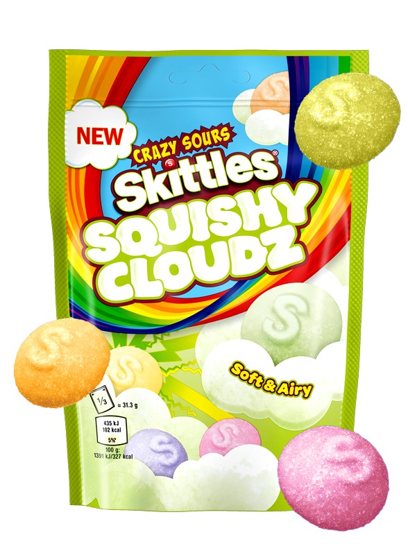 Chuches Skittles Gigantes Sabor Nubes | Frutas Variadas 94 grs.