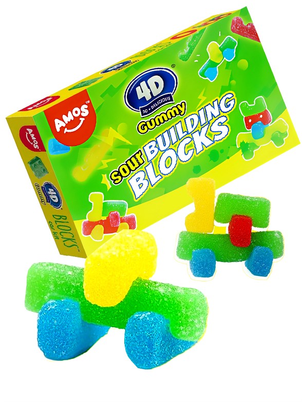 Chuches Ácidos de Frutas | Bloques de construcción | Edición Vehículos 100g.