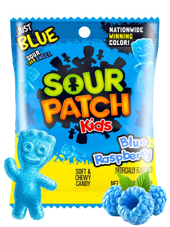 Chuches Sour Patch Kids | Frambuesa Azul 102 grs.