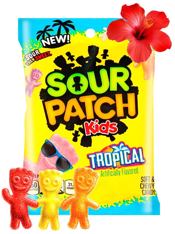 Chuches Ácidas Sour Patch Kids | Tropical 141 grs.