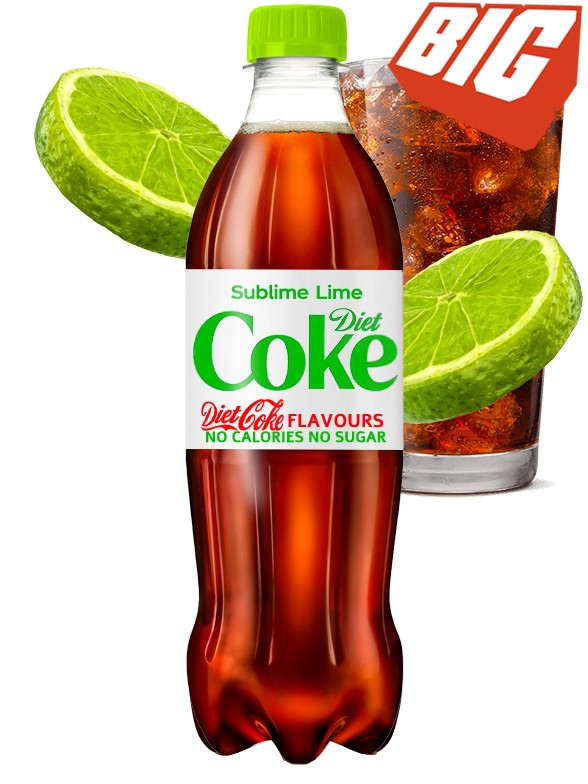 Coca Cola DIET Sabor Lima 500 ml.
