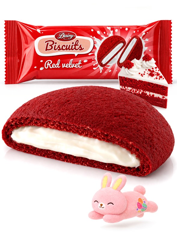 Cookies Red Velvet y Nata | Daisy | Dulce Pascua 70g.