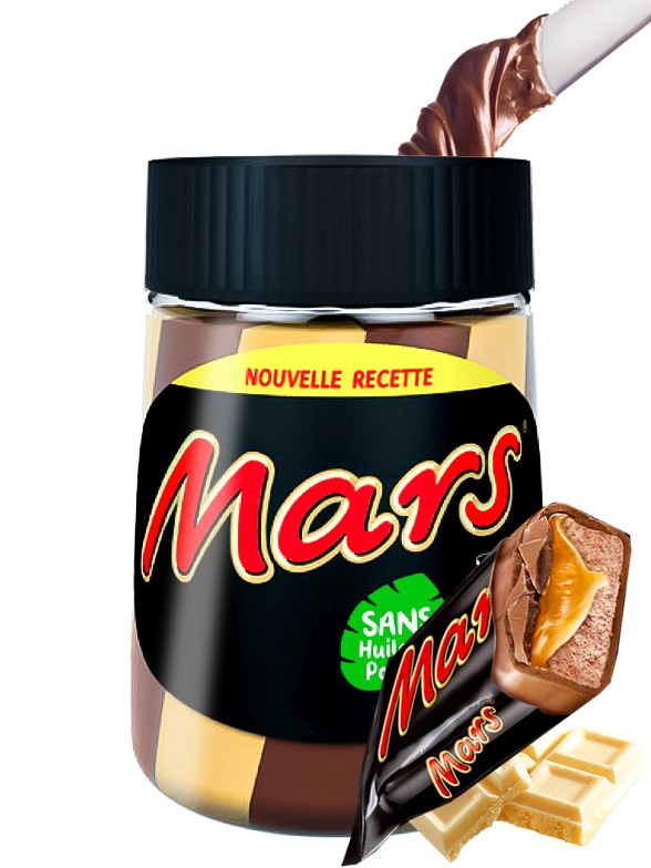 Crema estilo Nutella de Chocolatina Mars y Nougat de Toffee 350 grs.