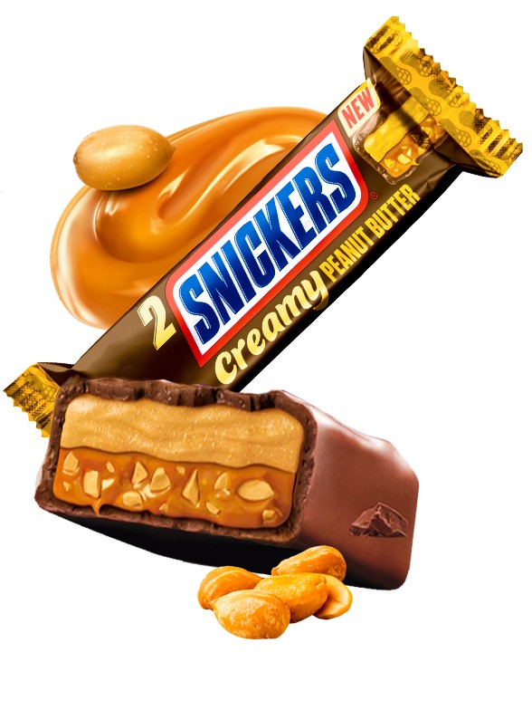 Cuadrados Snickers Crema de Cacahuete Extra Cremosa | 2 Unidades