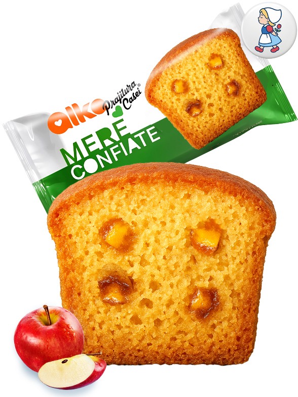 Bizcochito relleno de Manzana Confitada | Dairy Sweets 60g.