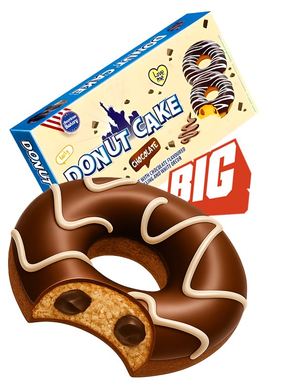 Donut Cakes Doble Chocolate | American Bakery 135 grs.
