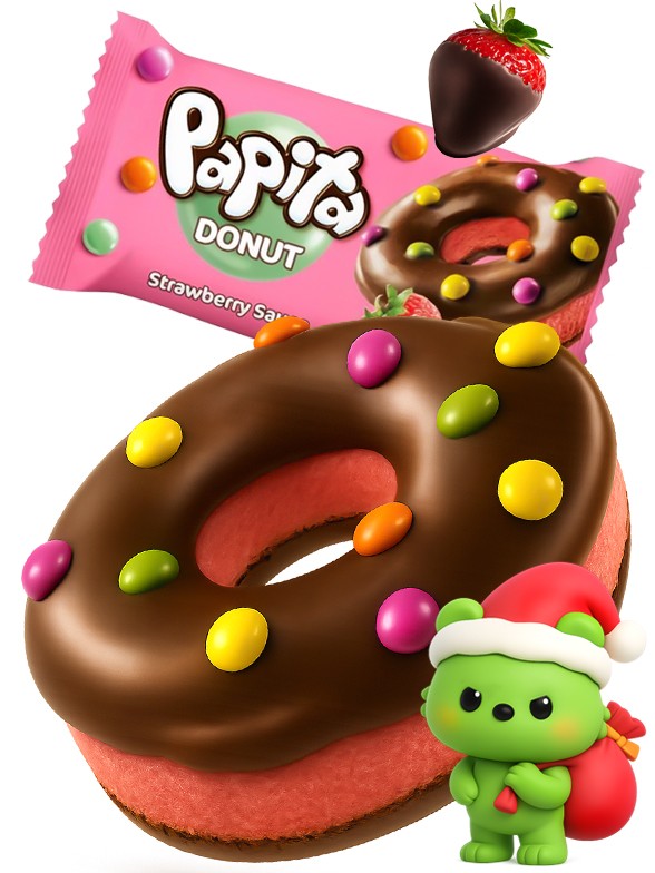 Donut de Fresa y Chocolate | Dairy Sweets 40g.