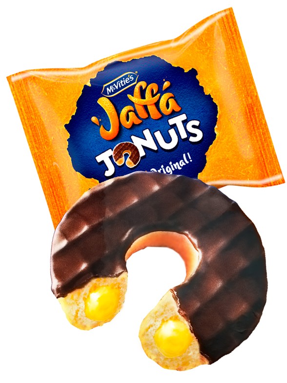 Donut Jaffa de Choco con relleno de Mermelada de Naranja 43 grs.