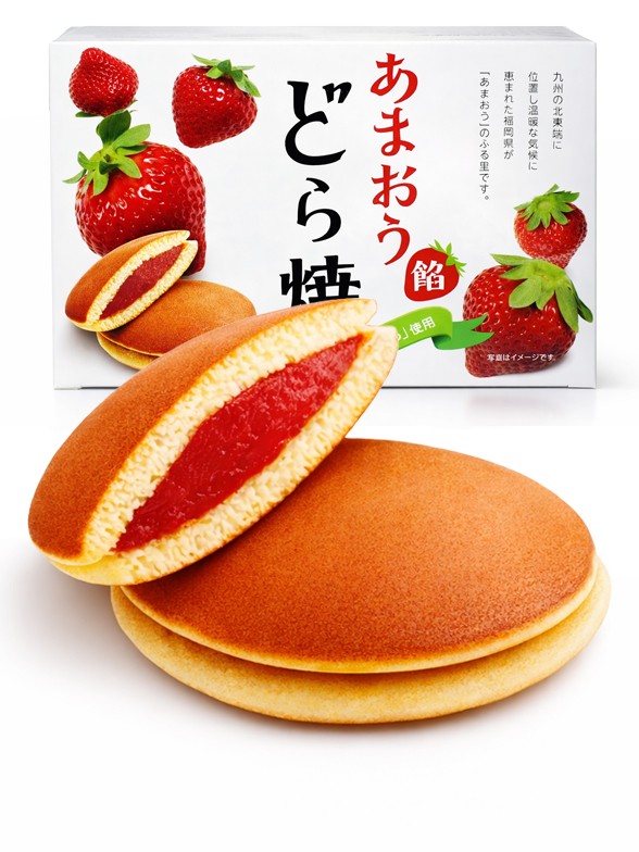 Mini Dorayakis de Azuki y Fresas | Box | Oferta Doraemon 176g.