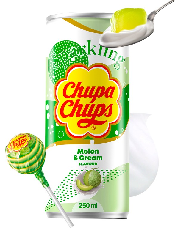 Refresco Coreano Sabor Chupa Chups Melon Cream | 250 ml. | OFERTA!!