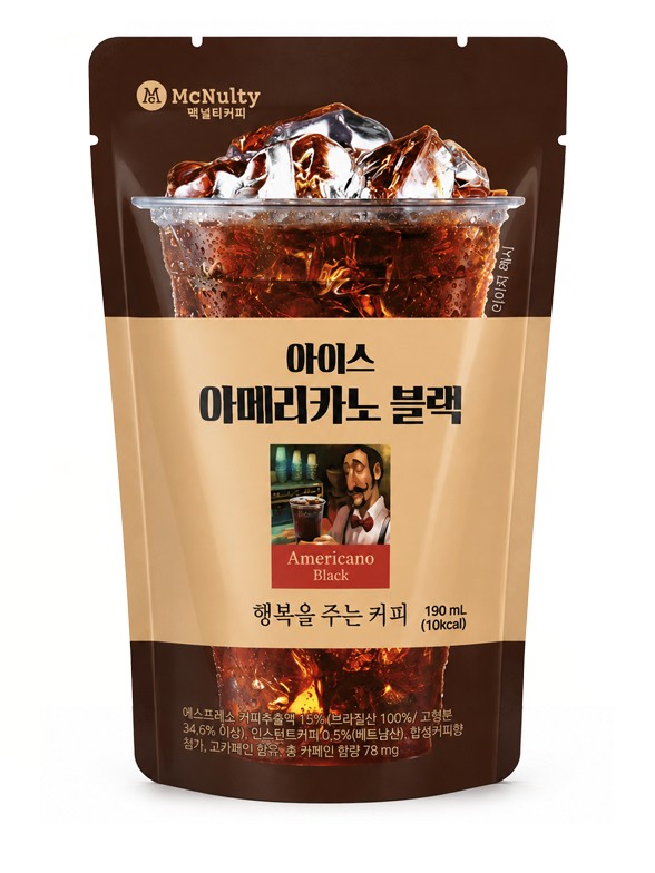 Café Coreano Estilo Americano Black | McNulty Pouch 190 ml
