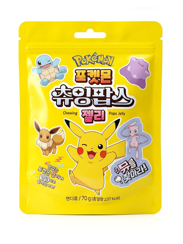 Chuches Pokémon de Frutas | Chewing Pops Jelly 70 g