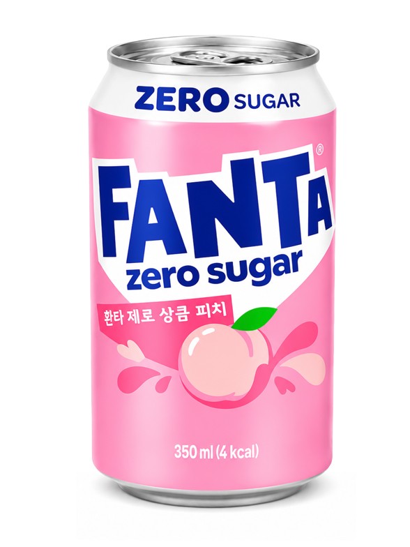 Fanta Corea de Melocotón Blanco 350ml.