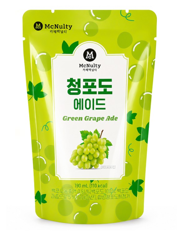 Limonada Coreana de Uva Verde | McNulty Pouch 190 ml