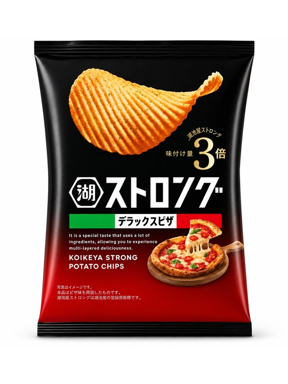 Patatas Koikeya Strong Pizza Rich | Receta Muy Crujiente 53 g