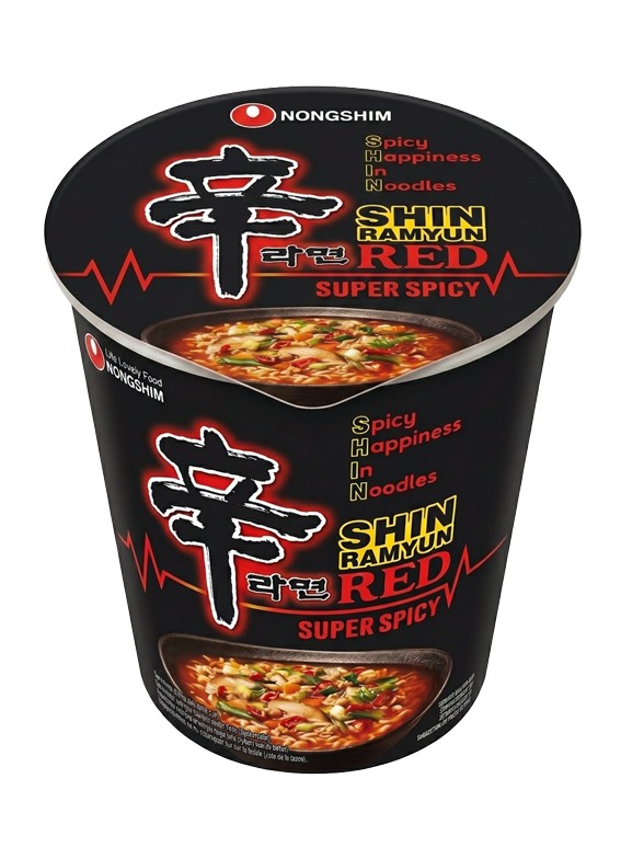 Fideos Ramen Red Shin Ramyun Super Spicy Cup | Nongshim 68 g