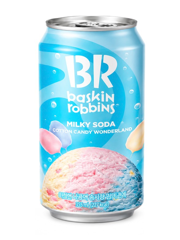 Refresco Coreano Cotton Candy Wonderland | Baskin Robbins 350 ml
