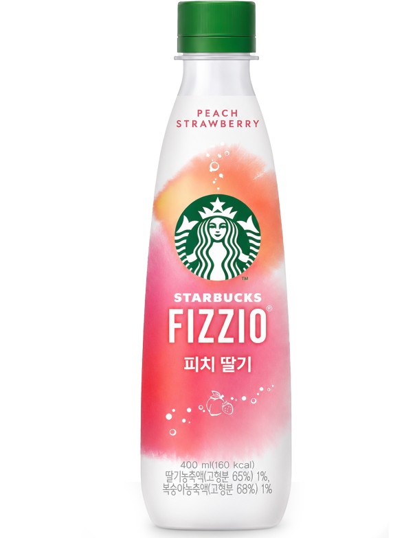 Refresco Starbucks Corea Fizzio Melocotón y Fresa | 400 ml