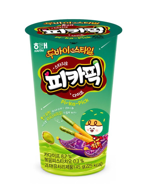 Sticks Cup Coreanos de Crema de Pistacho Dubai 45g.