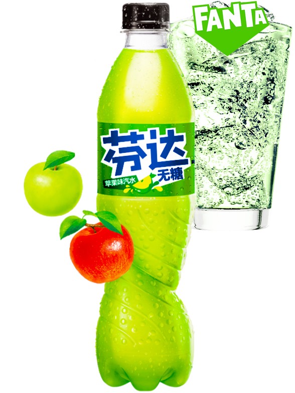 Fanta China de Manzana 500 ml.