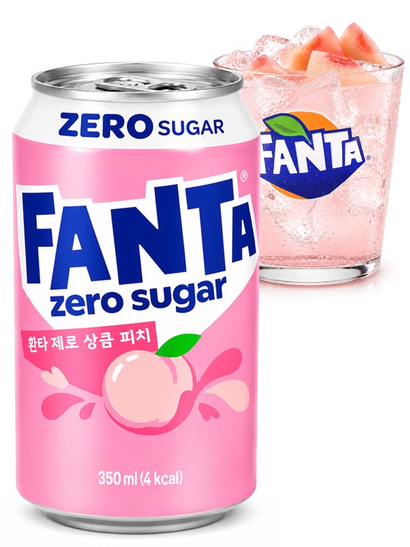 Fanta Corea de Melocotón Blanco 350ml.