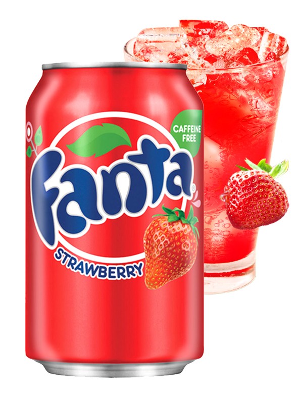 Fanta de Fresa USA | 355 ml.