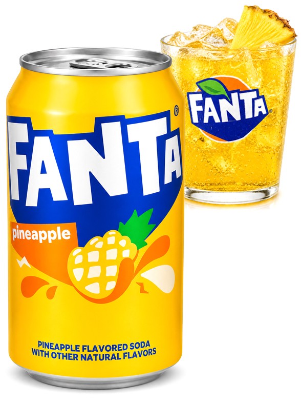Fanta de Piña USA 355 ml.
