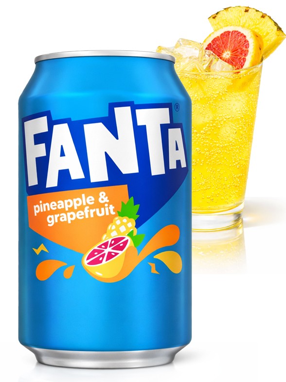 Fanta de  Piña y Pomelo 330 ml.